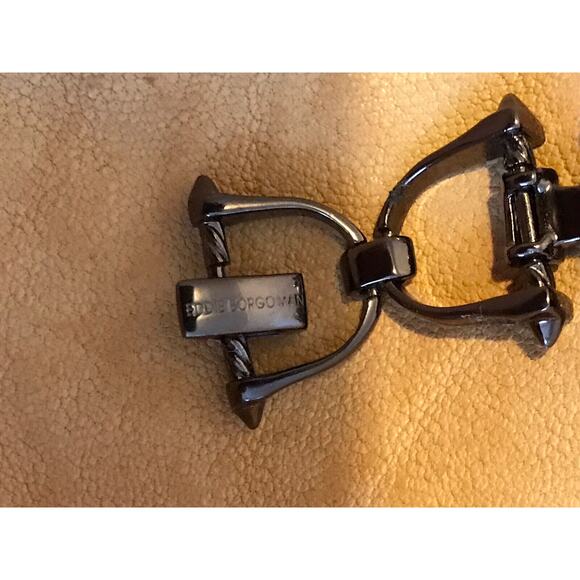 EDDIE BORGO MAN horseBit Link 925 Sterling Silver Bracelet NWT $500 - Picture 4 of 6